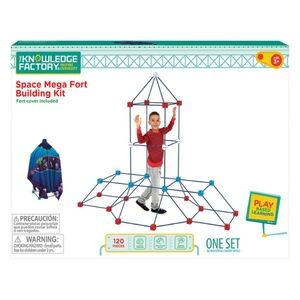 NWT/NIB 🚀 The Knowledge Factory Mega Build Kit Space Fort Aldi Play Tent Rocket